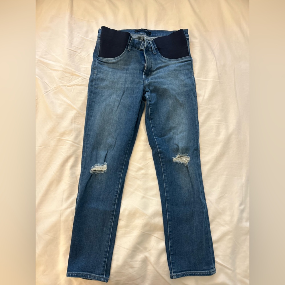 J Brand Maternity Under Belly Cropped Jeans